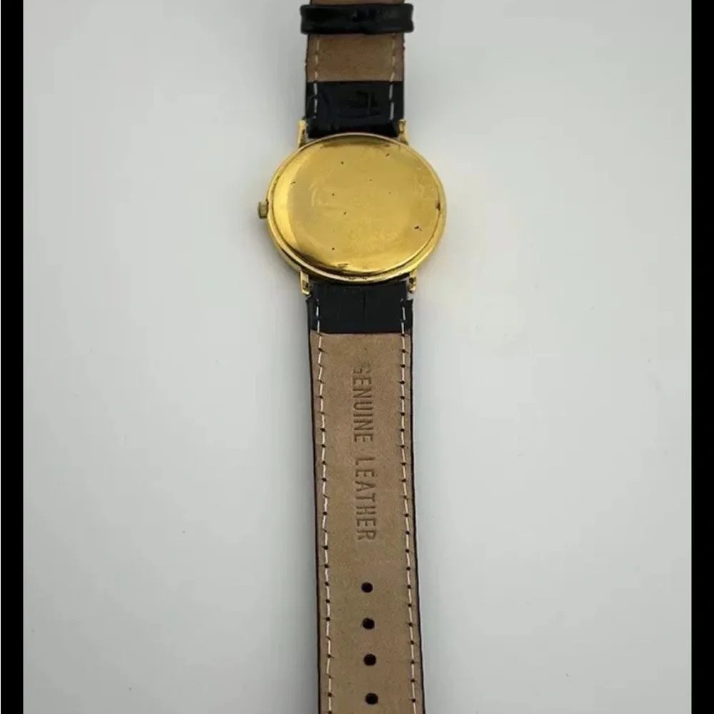 Raymond Weil 18K Yellow Gold Plated Criss Cross Dial Watch 5514 #56 works